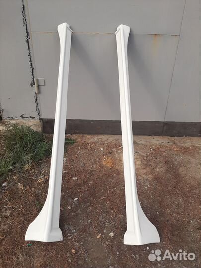 Накладки на пороги mitsubishi lancer 10