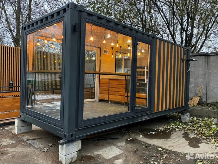 Кафе из морского контейнера 20ф