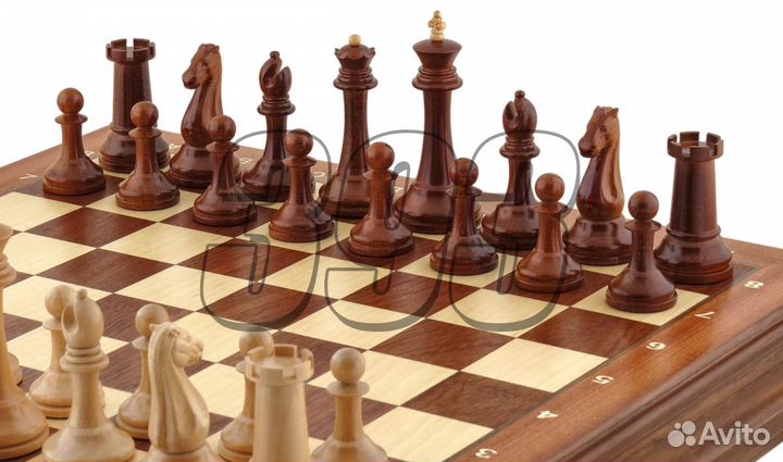 Шахматы Стаунтон Фаворит (тёмная доска) (48518)
