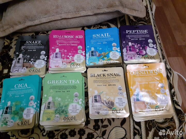 Тканевые маски для лица в ассортименте Корея