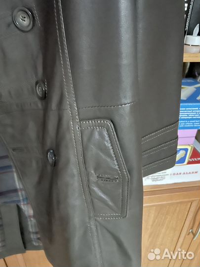 Кожаный мужской плащ Tom Tailor(Турция)