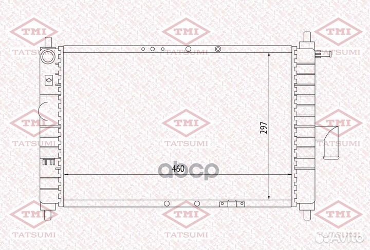 Радиатор системы охлаждения TGA1081 tatsumi