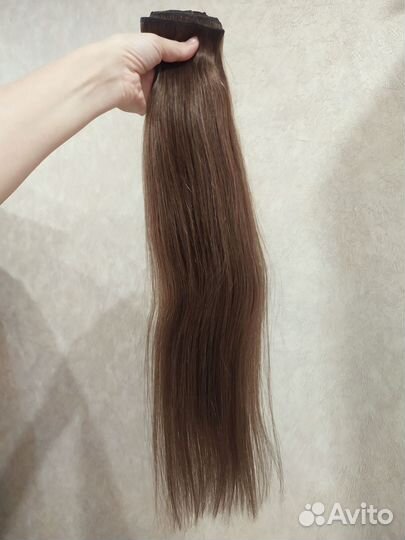 Волосы на заколках трессах натуральные новые