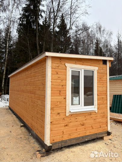 Готовая баня из бруса 2.3 x 7 м. от производителя