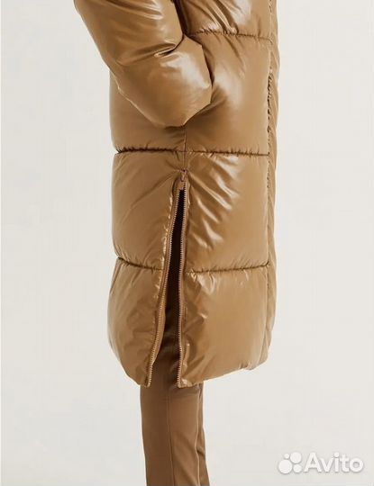 Пальто из эко кожи love republic