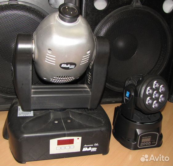 Головы ADj BD 2шт светомузыка Gobo Строб Mic DMX
