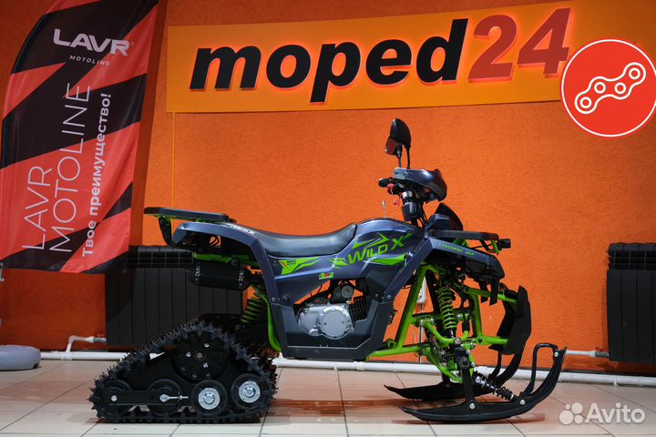 Квадроцикл Motoland 125 wild X с зимним комплектом