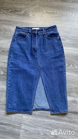 Юбка джинсовая миди