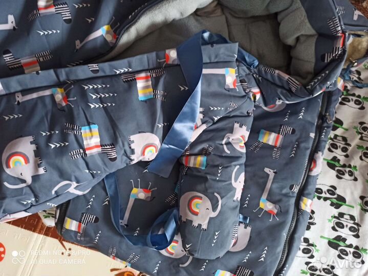 Детский зимний конверт на выписку