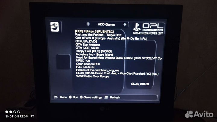 Sony playstation 2 fat (scph-50008) + SATA HDD