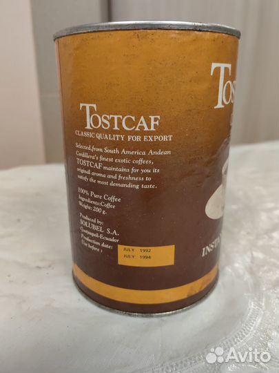 Кофе Toatcaf classic банка 200 гр винтаж 1992 год
