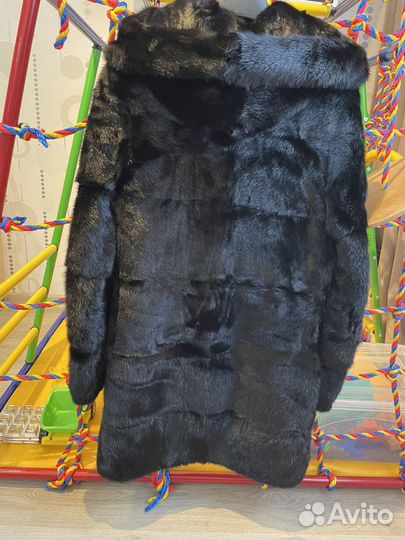 Шуба норковая с капюшоном 40 42
