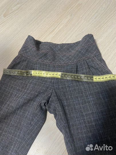 Серые школьные брюки для девочки 122
