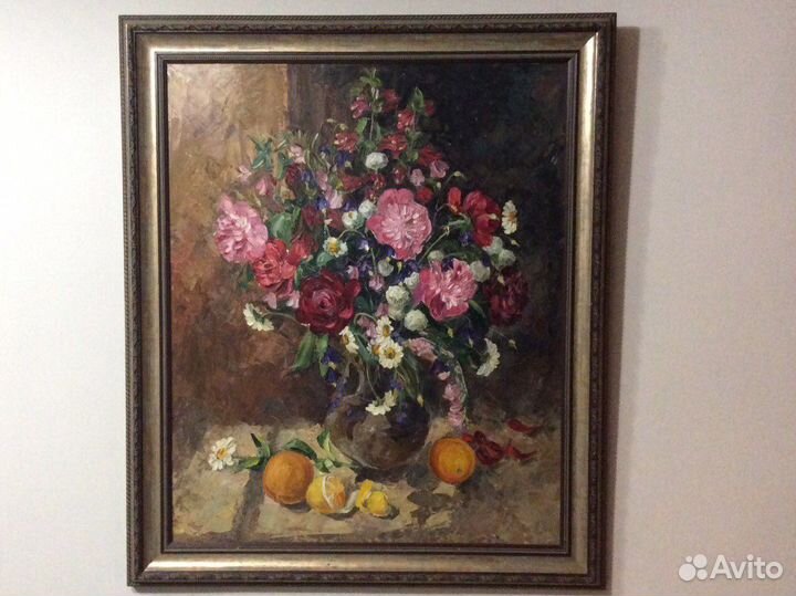 Картина маслом на холсте цветы