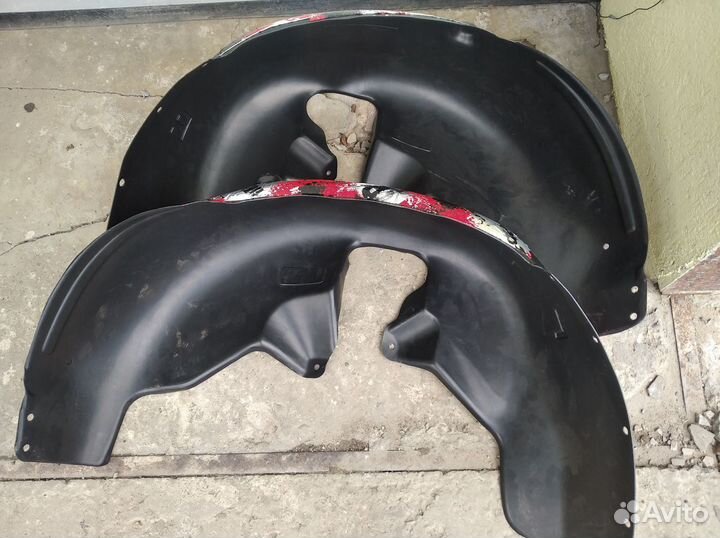 Защита задних арок hyundai santa fe 2018-2020