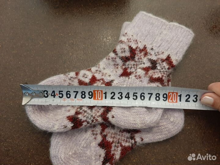 Носки шерстяные вязаные детские