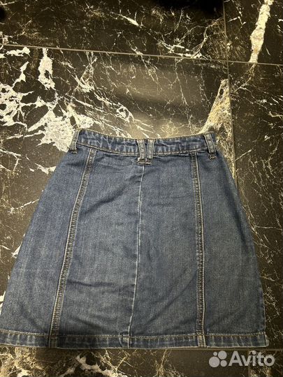 Джинсовая юбка stradivarius