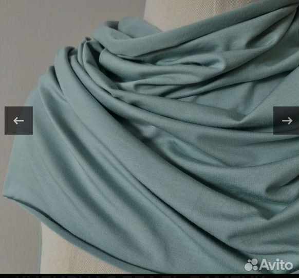 Кулирная гладь бамбук, снежная мята (230г на м2)