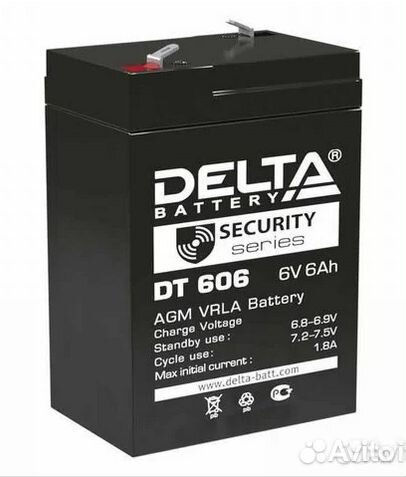 Аккумулятор ибп delta DT 606 6V 6Ah