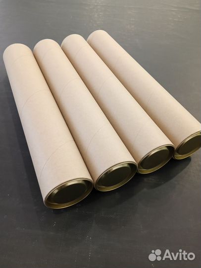 Тубусы картонные с крышками