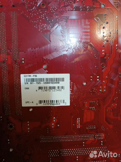 Материнская плата без процессора. G31TM-P35