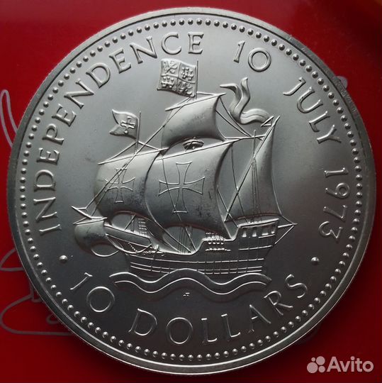 Багамские острова 10 долларов 1973 год