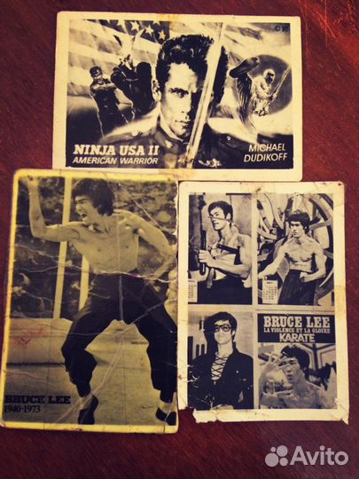 Карточки Брюс ли Американский ниндзя 90-е