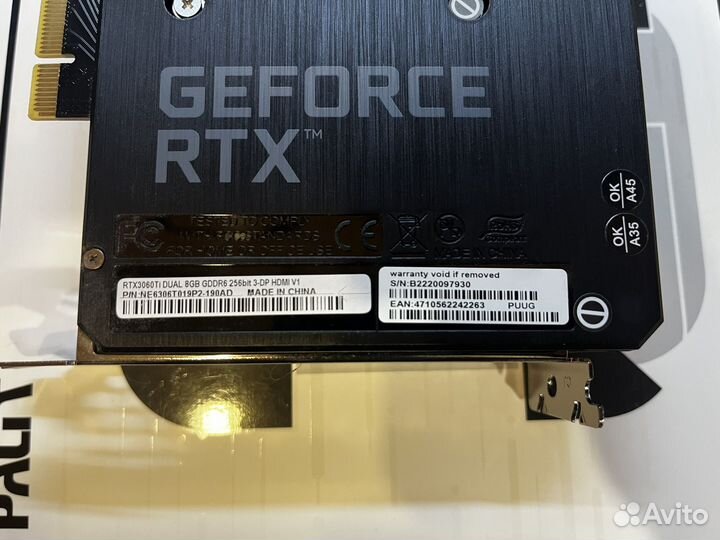 Видеокарта Nvidia Geforce RTX 3060 TI