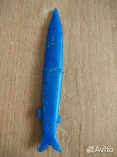 Набор нож и вилка в виде щуки СССР