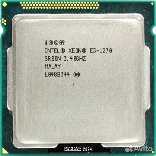 Xeon E3 1270, 8 x 3.8GHZ, аналог i7 2600k, 1155
