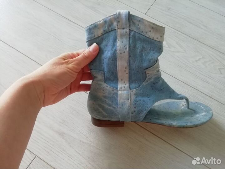 Джинсовые босоножки 39 40