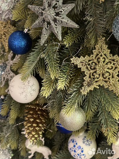 Ель искуственная литая 210 см