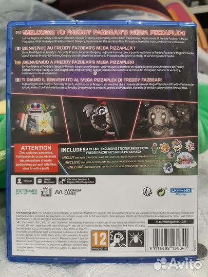 PS 5 Five Nights AT Freddy's Security Breach