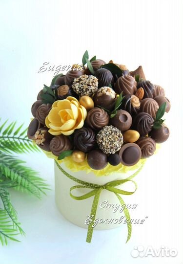 Сладкие букеты из конфет