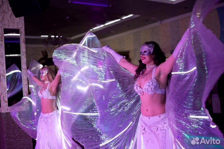 Костюм танец живота со Светящимися крыльями