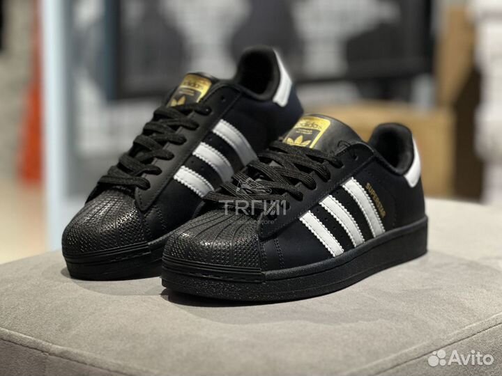 Кроссовки Adidas Superstar Core Black Cloud White