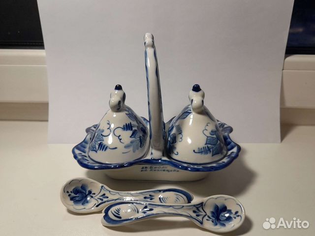 Набор для специй гжель