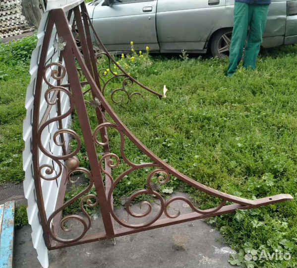 Козырек над дверью бу