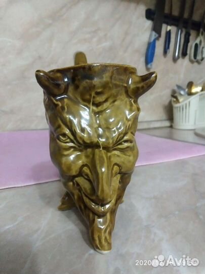 Кружка поилка Шурале черт керамика