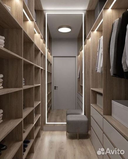 Гардеробная на заказ под ключ