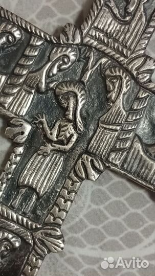 Крест наперсный Древневизантийский Серебро