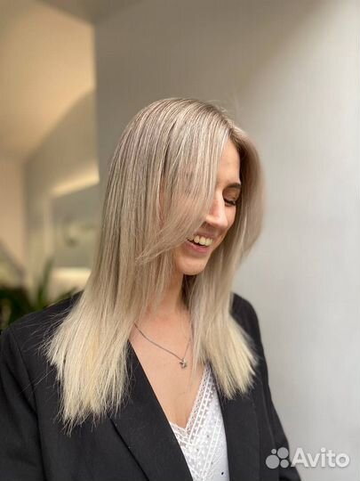 Аиртач окрашивание волос блонд стрижки