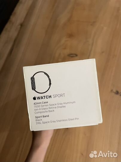 Коробка от apple watch с кейсом