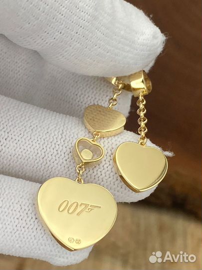 Золотые серьги с бриллиантами