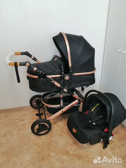 Коляска 3 в 1 новая luxmom
