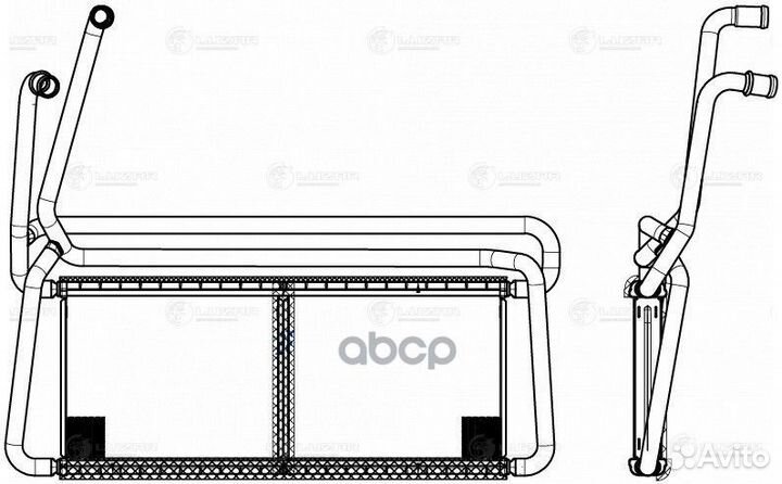 Радиатор отопления салона Scania 5 P/G/R/T-series