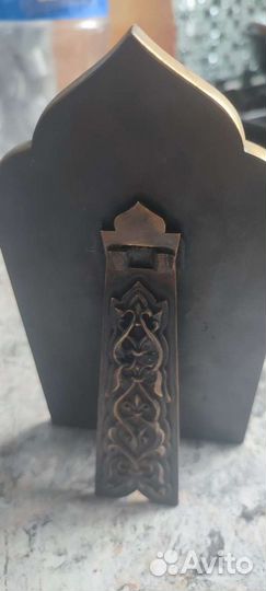 Икона старинная бронзовая