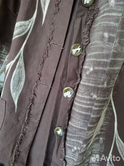 Льняной плащ