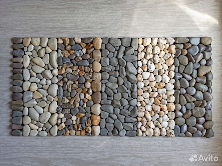 Авторские массажные коврики из гальки