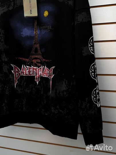 Худи Balenciaga черное